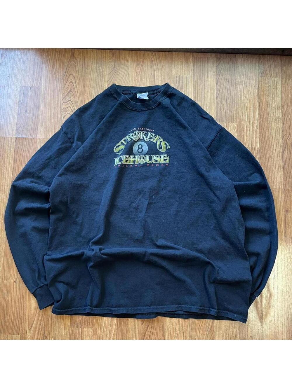 Vintage 90s Y2K bar center graphic tee with lady |size XL